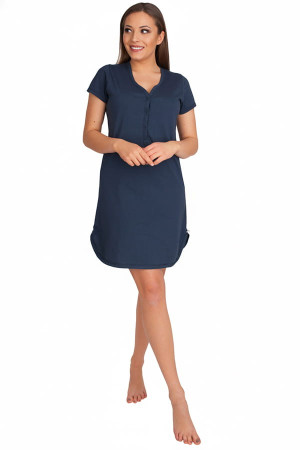 Koszula nocna ciążowa i do karmienia na napy Mila/Granat - Dolce Sonno