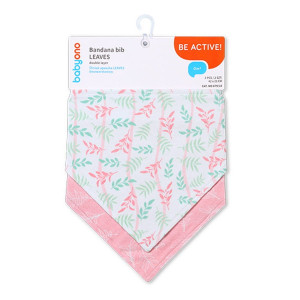 Apaszka, śliniak bawełniany Leaves 2 szt BabyOno 879/10