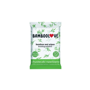 Chusteczki nawilżane bambusowe - Bamboolove – Pocket Wipes 10szt.