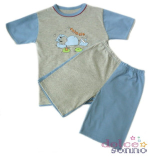 Piżamka Hippo - szary