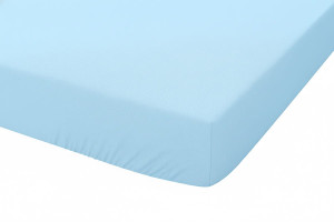 Prześcieradło z gumką Jersey 60x120 Niebieskie 100% Bawełna Premium – Dolce Sonno