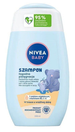 Szampon delikatny dla niemowląt i dzieci 200 ml. NIVEA BABY