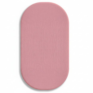 Prześcieradło muślinowe 75x35 cm do kołyski gondoli kosza Mojżesza | Różowa Fuksja - Dolce Sonno