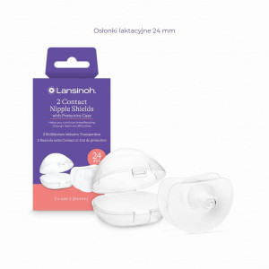 Lansinoh Osłonki laktacyjne na piersi, brodawki 24mm