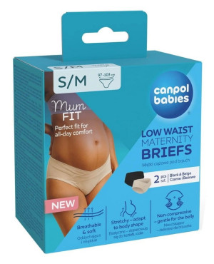 Majtki ciążowe pod brzuch Mum Fit 2 szt Canpol Babies