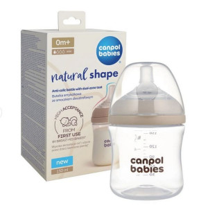 Butelka Natural Shape ze smoczkiem dwustrefowym 150 ml Canpol Babies