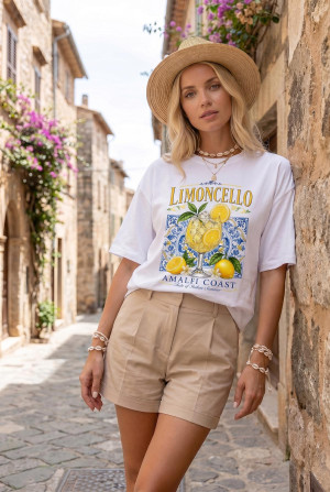 T-shirt Oversize Limoncello White – Wualaa Women