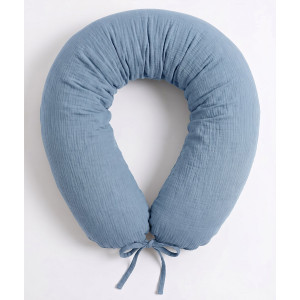 Wielofunkcyjna poduszka ciążowa dla kobiet w ciąży wałek 180 cm - Muślin Jeans | Dolce Sonno