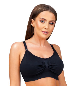 Biustonosz do karmienia VERA Czarny