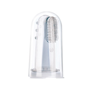 Szczoteczka silikonowa do dziąseł i pierwszych ząbków w etui Canpol