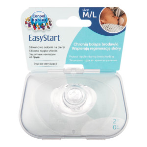 Osłonki na piersi, na brodawki EasyStart 2 szt. Canpol Babies