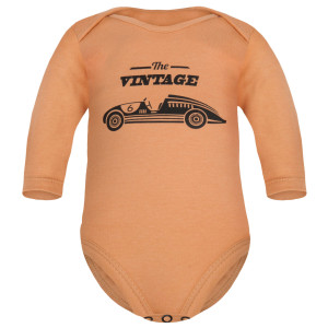 Body bawełniane niemowlęce z długim rękawem The Vintage Cars Honey - Dolce Sonno
