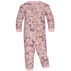 Rampers dla dzieci, Pajacyk bez stópek Kwiaty Puder Dolce Sonno