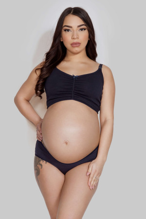 Figi ciążowe pod brzuch Granatowe Mama Panty - Mitex