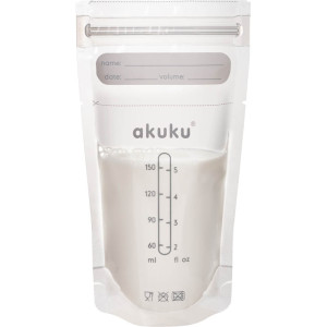 Torebki do przechowywania mleka/pokarmu 30szt. 150 ml Akuku