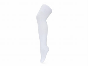 Rajstopy niemowlęce z bawełny organicznej białe - Be Snazzy