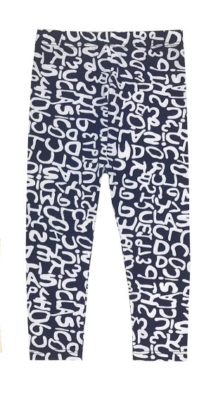 Dziewczęce legginsy Dolce Sonno - Litery