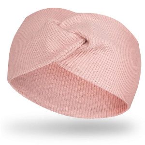 Szeroka opaska przeplatana dla dzieci i niemowląt Kalinka/Blush - Dolce Sonno