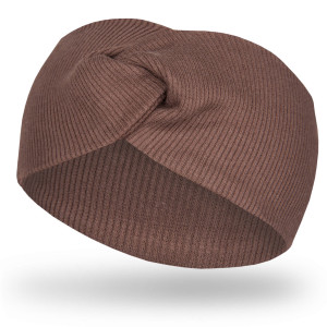 Szeroka opaska przeplatana dla dzieci i niemowląt Kalinka/Czekolada - Dolce Sonno