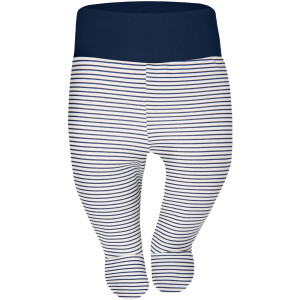 Półspiochy bawełniane dla niemowlaka Granatowe Paski - Dolce Sonno