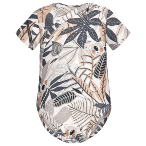 Body kopertowe z krótkim rękawem dla dzieci Jungle Grafit - Dolce Sonno