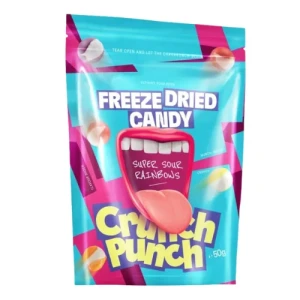 Crunch Punch Super Sour Rainbows 50g