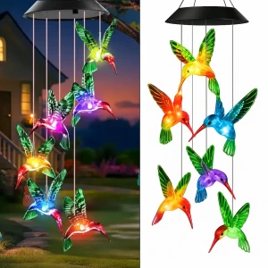 LAMPA SOLARNA KOLIBRY LED GIRLANDA NA OGRÓD BALKON