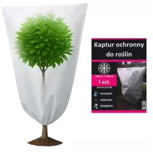 MOCNY KAPTUR OCHRONNY 100 X 120 DO ROŚLIN ZIMOWY AGROWŁÓKNINA WOREK