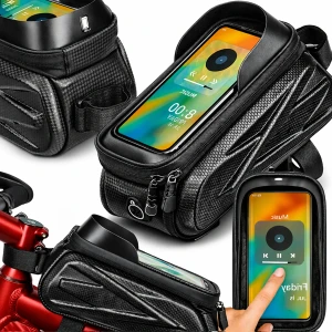 Duża wodoodporna sakwa torba rowerowa z etui na telefon