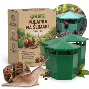 Zestaw 3 pułapek na ślimaki do ogrodu skuteczna ochrona