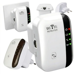 Mocny Wzmacniacz sygnału WiFi 300 Mb/s 2.4 GHz do domu i biura
