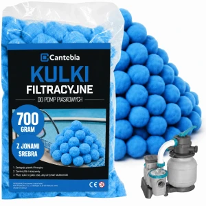 KULKI FILTRACYJNE DO BASENU POMPY PIASKOWEJ FILTRUJĄCE DUŻE 700G Z JONAMI SREBRA 0,5