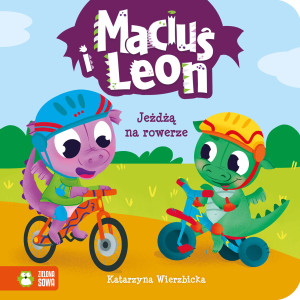 Zielona Sowa Maciuś i Leon jeżdżą na rowerze 
