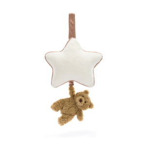 Jellycat Miś Bartłomiej z Gwiazdką i Pozytywką Brązowy 30 cm 