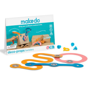 Makedo Zestaw kreatywnych kształtów Makedo Deco-Props - Twisties 18 el. 