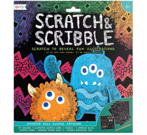 Ooly Zdrapywanki Scratch & Scribble - Potworki 
