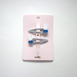 Yuko B Spinki do włosów MIFFY - niebieskie, 2 szt 