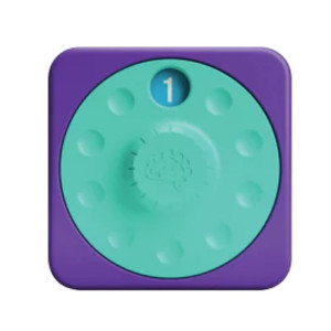 Fat Brain Toy Plaj Tab Sensoryczny kwadrat, tarcza numerowana 