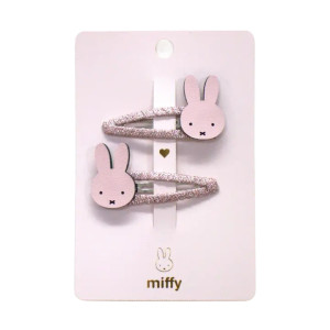 Yuko B Spinki do włosów MIFFY - różowe, 2 szt. 