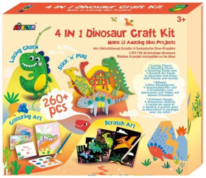 Avenir Zestaw do robienia Dinozaurów 4w1 