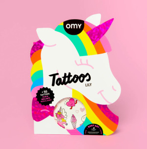 Omy TATUAŻE DLA DZIECI 50 SZTUK - LILY 