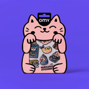 Omy OMY - Naklejki winylowe Big 12szt., kitty 