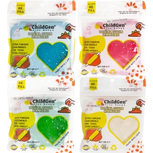 Childgen ChildGen, Naturalna ciastolina do zabawy, BROKAT, eko-pack 4 szt. 