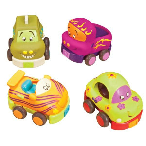 B.toys Autka miękkie, czteropak, Wheeeels 