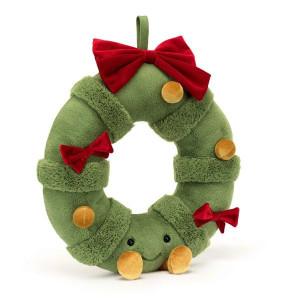 Jellycat Świąteczny Udekorowany Wieniec 44 cm 