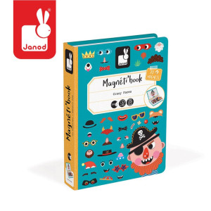Janod Magnetibook, śmieszne buzie, chłopiec 