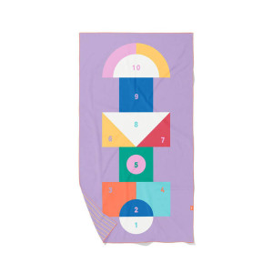 Quut QUUT Dwustronny ręcznik plażowy PlayTowels L (180 x 100cm) Hopscotch 