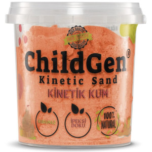 Childgen ChildGen, Piasek kinetyczny, 100% naturalny, 500g, kolor POMARAŃCZOWY 