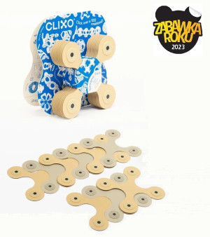 Clixo Klocki magnetyczne Clixo, Beżowe - Designer Pack 