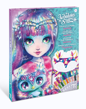 Nebulous Stars Kreatywna kolorowanka z flamastrami Mystery 7+, Nebulous Stars 